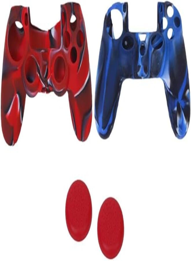 Microware 2x Silicone Protective Case Cover for Sony PS4 PlayStation 4 Game Controller